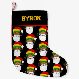 Rasta Tomte Jamaicansk Liten Julstrumpa