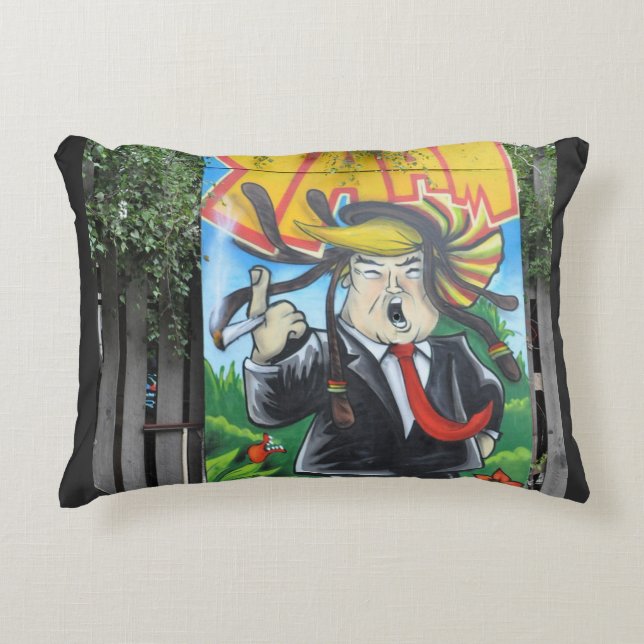 Rasta Trump Prydnadskudde (Framsidan)