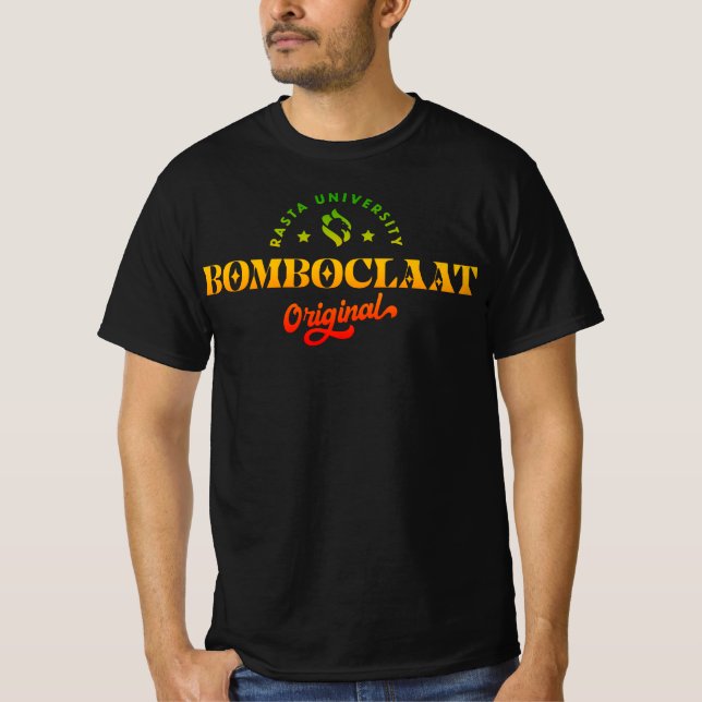 Rasta Universiteten Bomboclat Original Rasta Regga T Shirt (Framsida)