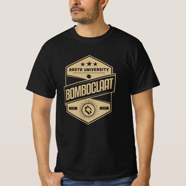 Rasta Universiteten Bomboclat Reggae T Shirt (Framsida)