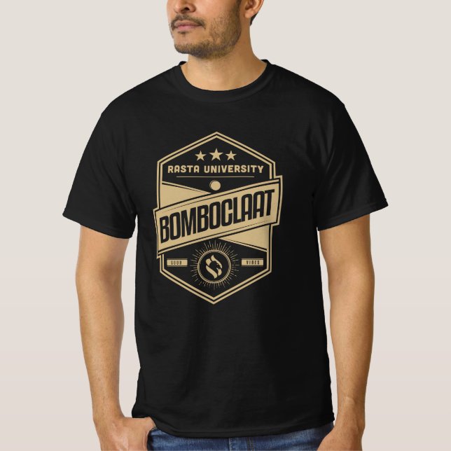 Rasta Universiteten Bomboclat Reggae T Shirt (Framsida)