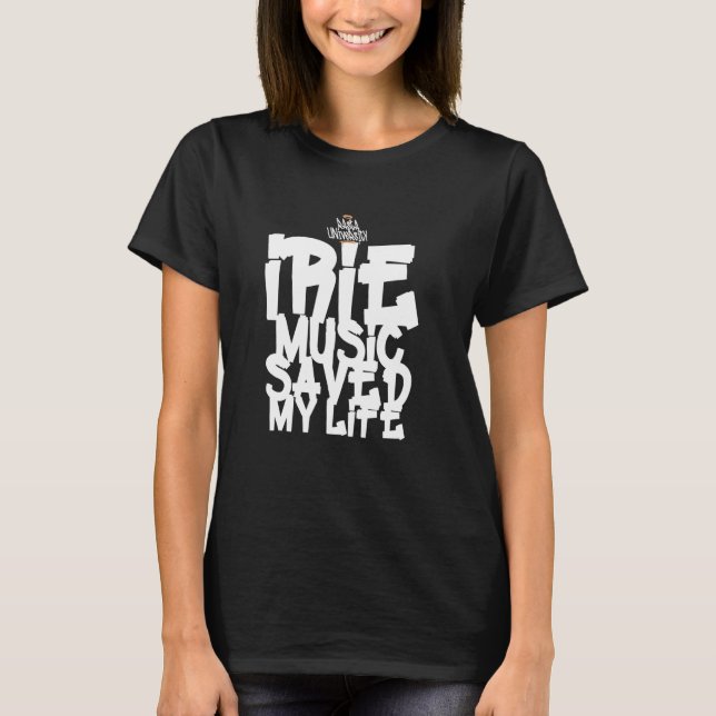 Rasta Universiteten Irie Music sparade min livförs T Shirt (Framsida)