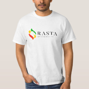 Rasta Universiteten Logotyp Rasta Färg Reggae T-Sh T Shirt