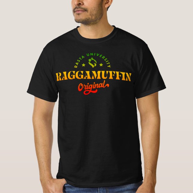 Rasta Universiteten Raggamuffin Original Rasta Reg T Shirt (Framsida)