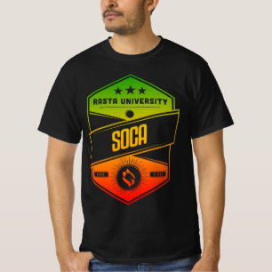 Rasta Universiteten Soca Good Vibes Rasta Reggae T Shirt