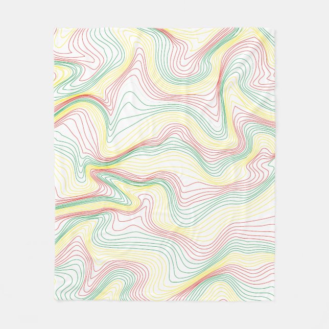 Rasta Vågar Fleecefilt (Framsidan)