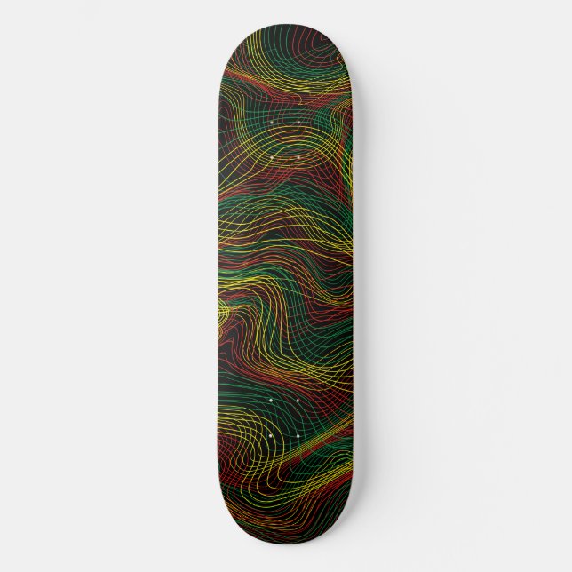 Rasta Vågar Mini Skateboard Bräda 18,5 Cm (Framsida)
