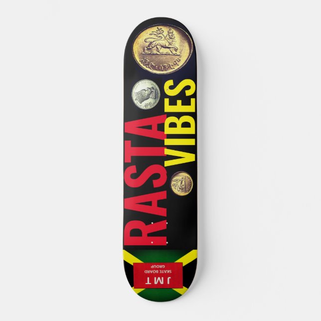 RASTA VIBES Skateboard (Framsida)