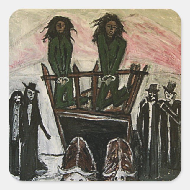 RASTA WITCH TRIALS FYRKANTIGT KLISTERMÄRKE (Framsida)