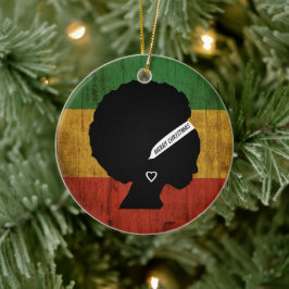 Rasta Woman God jul Julgransprydnad Keramik