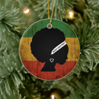 Rasta Woman God jul Julgransprydnad Keramik