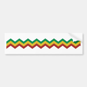 Rasta zigzags. bildekal