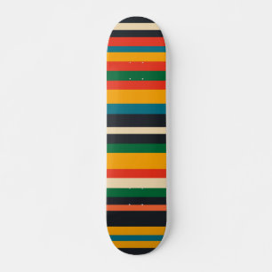 Rastafarerna Färg Modern Rand Mönster Mini Skateboard Bräda 18,5 Cm