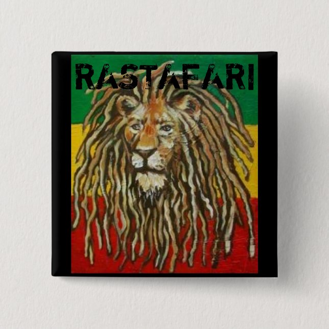 Rastafari emblem knapp (Framsida)