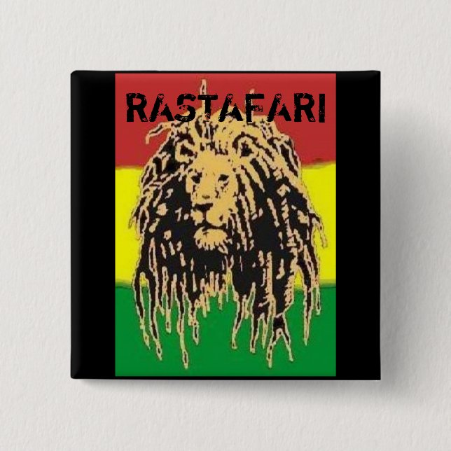 Rastafari emblem knapp (Framsida)