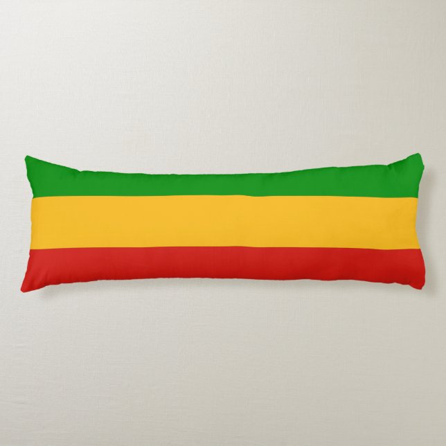 RASTAFARI FÄRG + era idéer Kroppskudde (Framsidan)