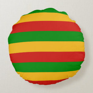 RASTAFARI FÄRG + era idéer Rund Kudde