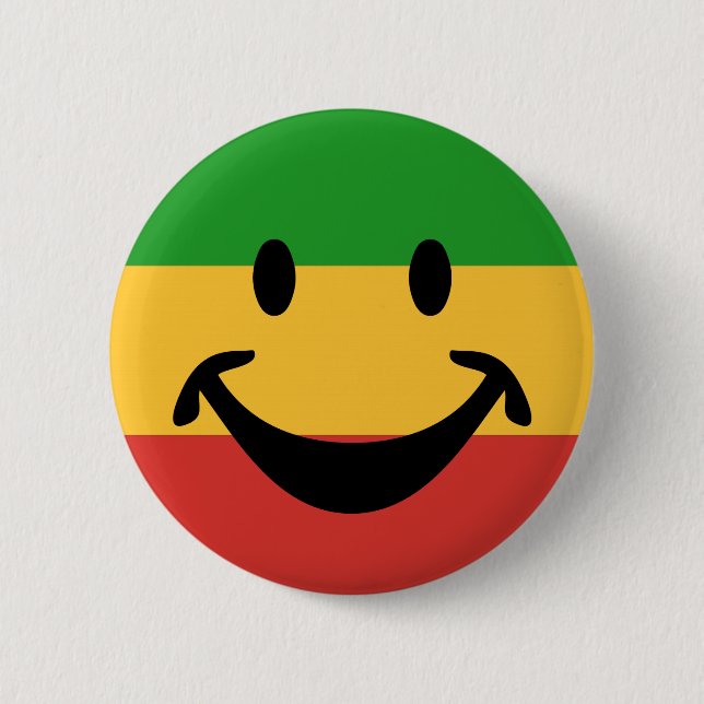 RASTAFARI FLAGGA FÄRG era idéer Knapp (Framsida)