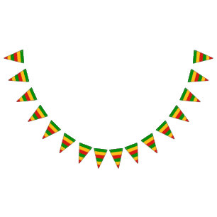 RASTAFARI FLAGGA FÄRG - RAND