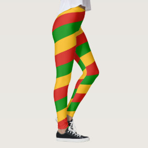 RASTAFARI FLAGGA FÄRG rand + era idéer Leggings
