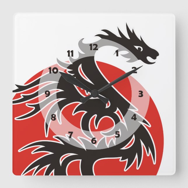 RASTAFARI FLAGGA FÄRGER + era idéer Fyrkantig Klocka (Framsida)