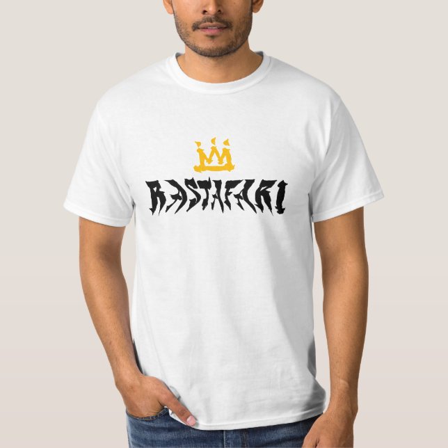 Rastafari förvrängd Reggae T-Shirt (Framsida)