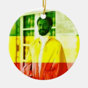 RASTAFARI!!! HAILE SELASSIE I PRYDNAD JULGRANSPRYDNAD KERAMIK