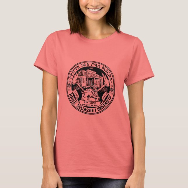 Rastafari, Haile Selassie i Universiteten - T-Shir Tee Shirt (Framsida)