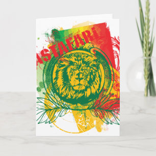 Rastafari hälsningkort kort