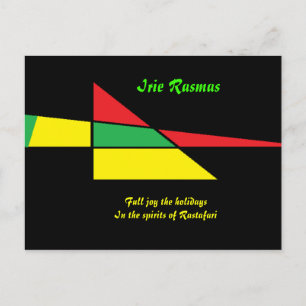 Rastafari hälsningskort: irie rasmas vykort