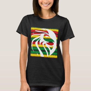 Rastafari Lejon Head Jamaica Souvenir Rasta Roots T Shirt