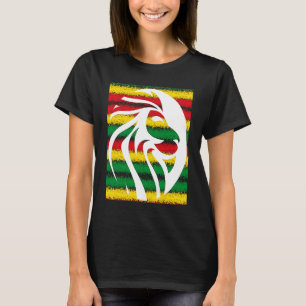 Rastafari Lejon Head Jamaica Souvenir Rasta Roots T Shirt
