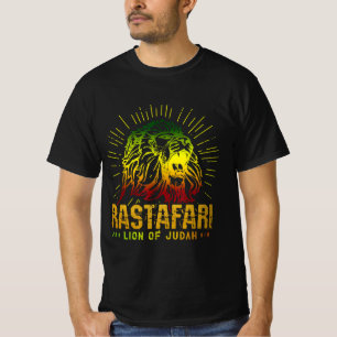 Rastafari Lejon om Judah - Jah Him Reggae Music T Shirt