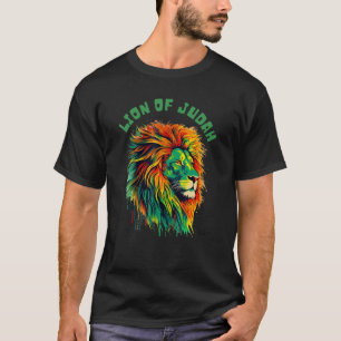 Rastafari Lejon till Judah Jamaica Souvenir Rasta T Shirt