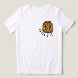 rastafari liv lejon huvud rött grönt gult Jamaica T Shirt