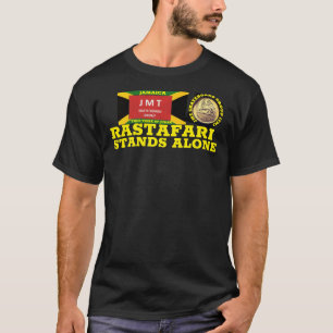 RASTAFARI STANDS ENSAM Basic Mörk T-Shirt