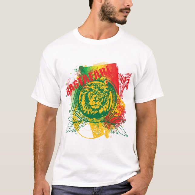 Rastafari T-tröja T Shirt (Framsida)