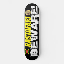 RASTAFARI VARNING Skidor Mini Skateboard Bräda 18,5 Cm