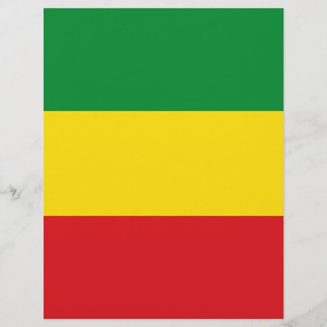 Rastafarian Flagga Rasta etiopian (Framsida)