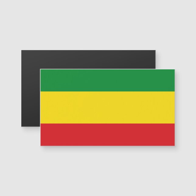 Rastafarian Flagga Rasta etiopian (Fram/baksida)