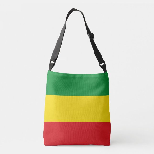 Rastafarian Flagga Rasta etiopian Axelväska (Baksida)