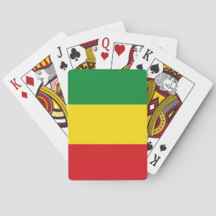 Rastafarian Flagga Rasta etiopian Casinokort