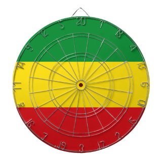 Rastafarian Flagga Rasta etiopian Darttavla