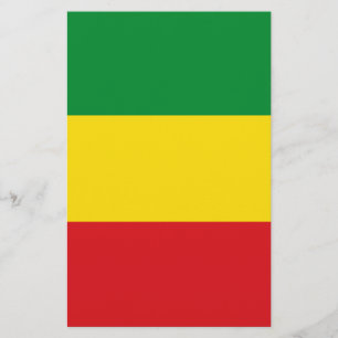 Rastafarian Flagga Rasta etiopian Flygblad
