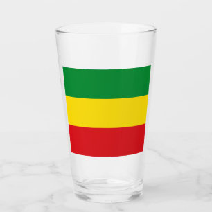 Rastafarian Flagga Rasta etiopian Glaskopp