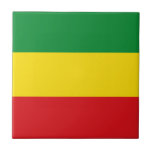 Rastafarian Flagga Rasta etiopian Kakelplatta<br><div class="desc">Röd,  grönt och gult färg representerar flagga av rastafarianism,  men är också en flagga av Etiopien. Här är en Rasta-gåva av hög kvalitet och en underbar design för alla rastafarianer. Besök vår butik för att hitta mer coola Rasta-presenter och andra världs flaggor-presentidéer.</div>