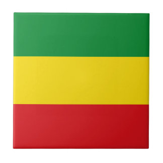 Rastafarian Flagga Rasta etiopian Kakelplatta