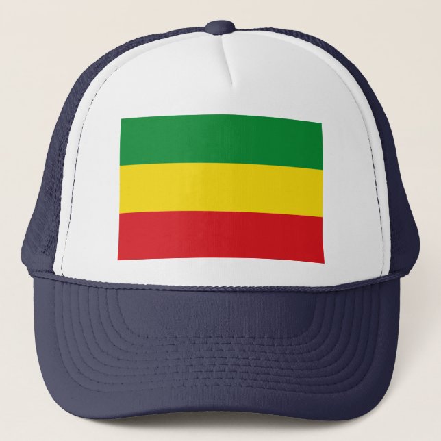 Rastafarian Flagga Rasta etiopian Keps (Framsida)
