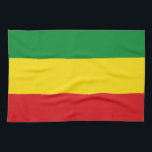 Rastafarian Flagga Rasta etiopian Kökshandduk<br><div class="desc">Röd,  grönt och gult färg representerar flagga av rastafarianism,  men är också en flagga av Etiopien. Här är en Rasta-gåva av hög kvalitet och en underbar design för alla rastafarianer. Besök vår butik för att hitta mer coola Rasta-presenter och andra världs flaggor-presentidéer.</div>