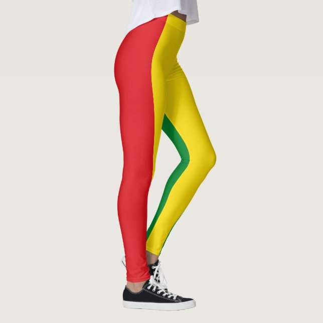 Rastafarian Flagga Rasta etiopian Leggings (Höger)